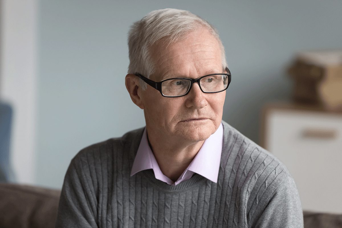 a man struggles with his symptoms of wet brain syndrome
