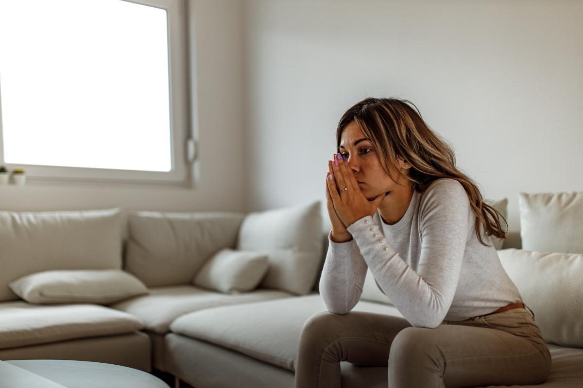 a woman struggles with how a loved ones addiction is impacting the family
